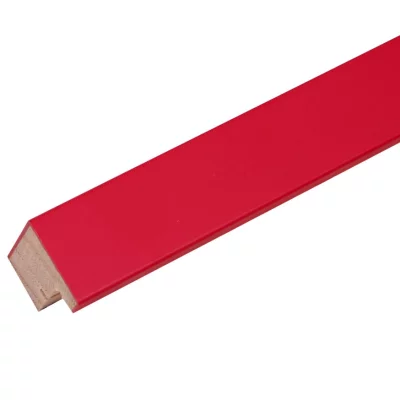 Drewniana rama do obrazu Ela 40x40 cm | czerwony | szkło standardowe (2 mm)