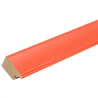 Drewniana rama do obrazu Evergem 10x15 cm | pomarańczowo-czerwony | szkło standardowe (2 mm)