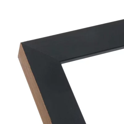 Drewniana rama do obrazu Hans 18x24 cm | czarno-brązowy | szkło standardowe (2 mm)