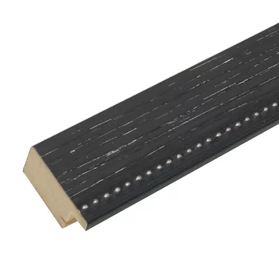 Houten kader Edgar 13x13 cm | zwart | normaal glas (2 mm)