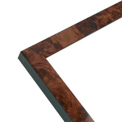Rama z tworzywa sztucznego do obrazu Amber 10x15 cm | brązowo-czarny | szkło standardowe (2 mm)