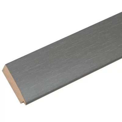 Drewniana rama do obrazu Nathan 60x80 cm | szary | szkło standardowe (2 mm)