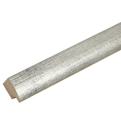 Drewniana rama do obrazu Olivia 15x15 cm | szaro-srebrny | szkło standardowe (2 mm)