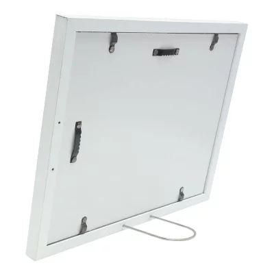 Drewniana rama Ramillies z drewnianym passe-partout 13x18 cm | biały | szkło standardowe (2 mm)