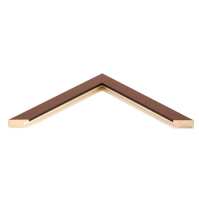 Holzrahmen Barnet 9x13 cm | Kupfer | Normalglas (2 mm)