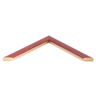 Rama drewniana Binfield 13x13 cm | bordo | szkło standardowe (2 mm)