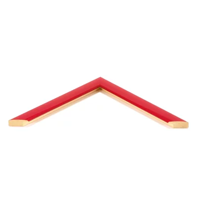 Holzrahmen Alexandra 9x13 cm | Rot | Normalglas (2 mm)