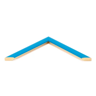 Holzrahmen-Zuschnitt Alexandra Hellblau | Normalglas (2 mm)