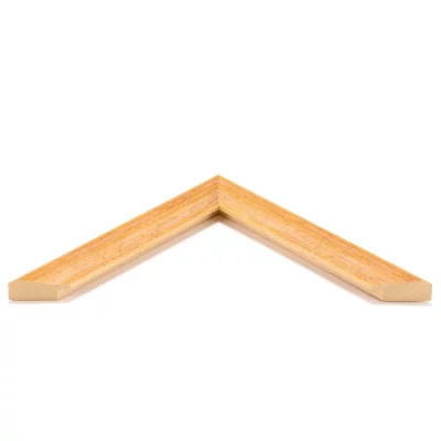 Holzrahmen-Zuschnitt High Barnet Gelb | Normalglas (2 mm)