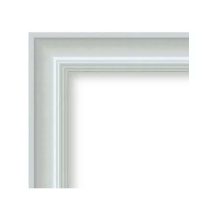 Barok kader Olivia 70x80 cm | wit | kunstglas (1 mm)