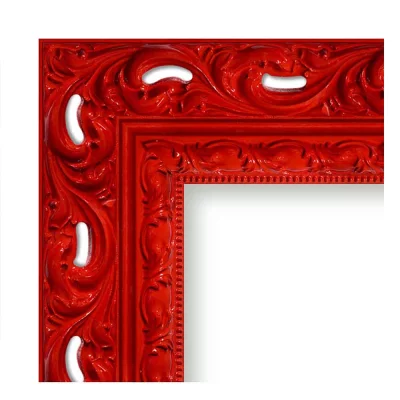 Barok kader Donna 15x20 cm | rood | kunstglas (1 mm)