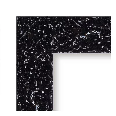 Barok kader Julia 70x90 cm | zwart | kunstglas (1 mm)