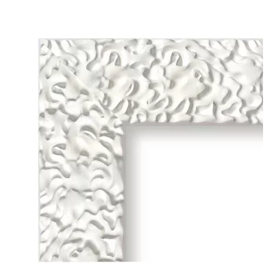 Barok kader Julia 20x30 cm | wit | kunstglas (1 mm)