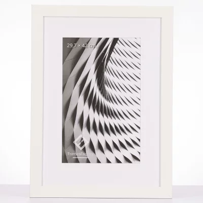 Houten kader Katla (MDF) 10x15 cm | wit | kunstglas (1 mm)