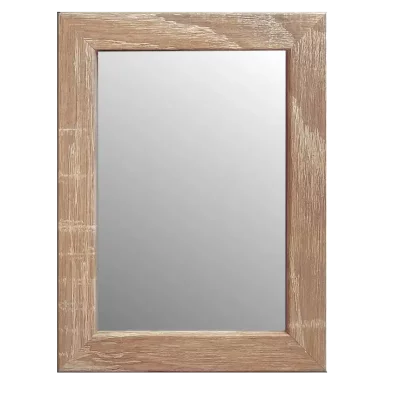 Lustro na ścianę Katla (MDF) 40x40 cm | wenge | lustro (2 mm)
