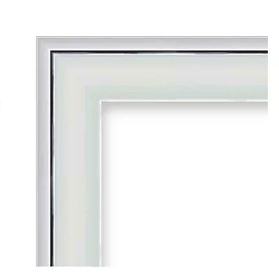 Barok kader Marta 15x20 cm | wit | kunstglas (1 mm)