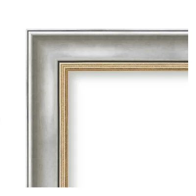 Barok kader Daria 70x80 cm | zilver | kunstglas (1 mm)