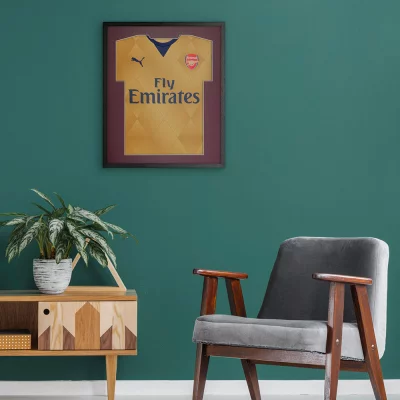 Shirt frame Economy zwart met passe-partout 52,5x62,5 cm | zwart-bordeaux | kunstglas (1 mm)
