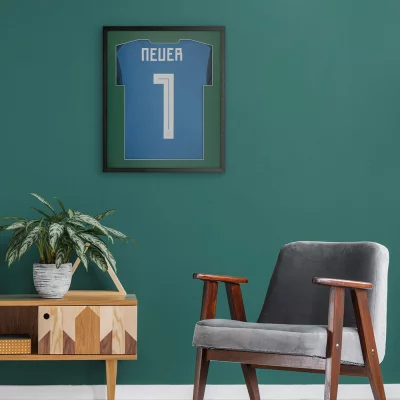 Shirt frame Economy zwart met passe-partout 52,5x62,5 cm | zwart-donkergroen | kunstglas (1 mm)