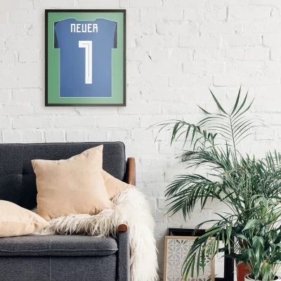 Shirt frame Economy zwart met passe-partout 52,5x62,5 cm | zwart-groen | kunstglas (1 mm)