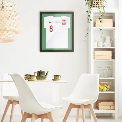 Shirt frame Comfort zwart met passe-partout 53,4x63,4 cm | zwart-groen | kunstglas (1 mm)