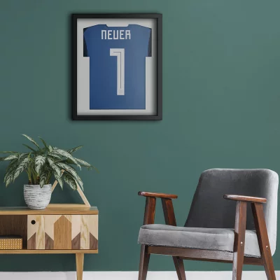 Shirt frame Comfort zwart met passe-partout 53,4x63,4 cm | zwart-wit | kunstglas (1 mm)