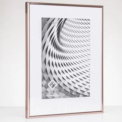 Aluminium lijst Amelia 10x15 cm | Rosegold | kunstglas (1 mm)