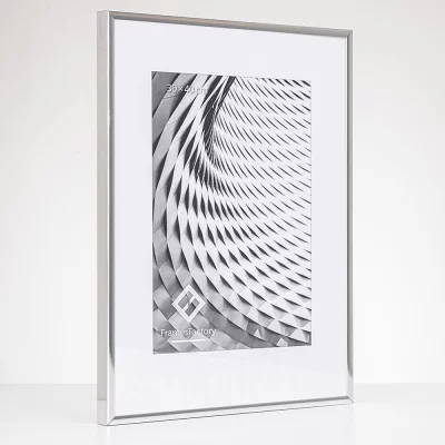 Aluminium lijst Amelia 10x15 cm | zilver, glanzend | kunstglas (1 mm)