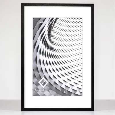 Houten kader Tisar 30x40 cm | zwart | kunstglas (1 mm)