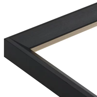 Wandspiegel Wadi 13x13 cm | zwart | spiegel (2 mm)