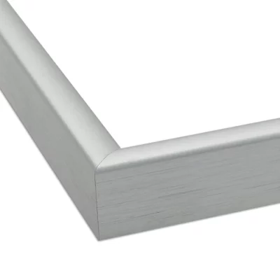 Alurahmen Zuschnitt Oboso Silber matt | Normalglas (2 mm)