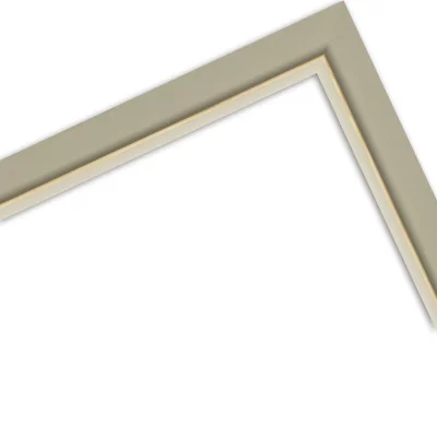 Holz-Bilderrahmen Kandeke Maßanfertigung Hellgrau | Normalglas (2 mm)