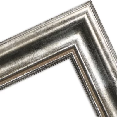 Holzrahmen Zuschnitt Irupu Silber | Normalglas (2 mm)
