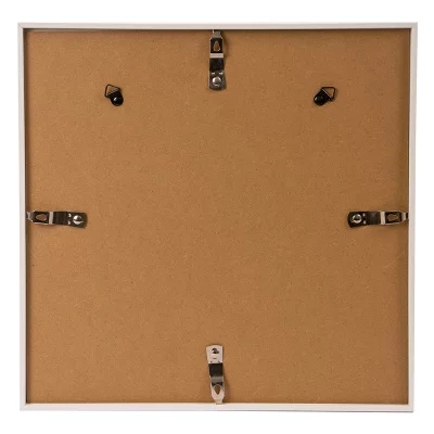 Kunststofframme Puro med passepartout 30x30 cm (18x18 cm) | Hvit | Normalglass (2 mm)