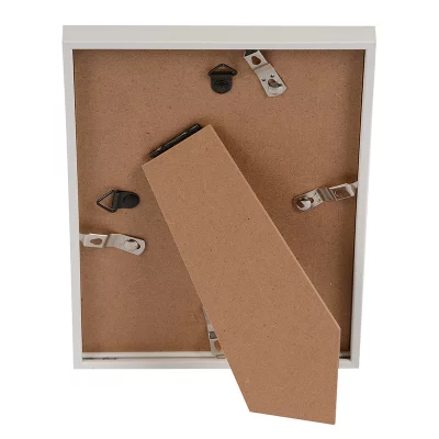 Kunststofframme Puro med passepartout 13x18 cm (9x13 cm) | Hvit | Normalglass (2 mm)