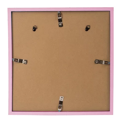 Kunststofframme Cosea med passepartout 30x30 cm (18x18 cm) | Pink | Normalglass (2 mm)