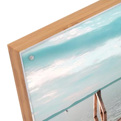 Akrylrammen Bamboo med bambusbakvegg 15x20 cm | Natur | Kunstglass (2 mm)