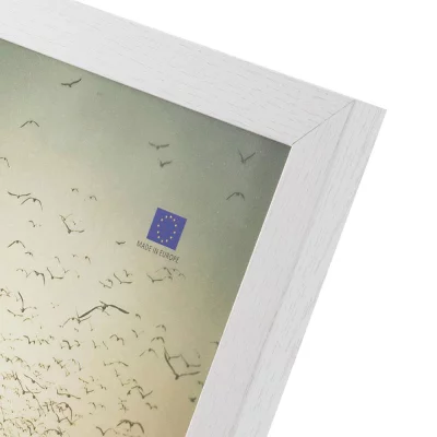 Treramme Tallinn (MDF) 15x20 cm | Hvit | Normalglass (2 mm)