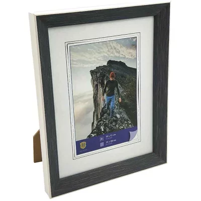 Kunststof kader Edge 10x15 cm | donkergrijs | normaal glas (2 mm)