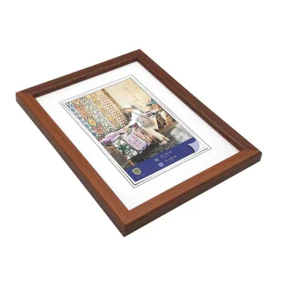 Kunststof kader Fancy 10x15 cm | bruin | normaal glas (2 mm)