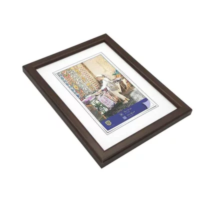 Kunststof kader Fancy 10x15 cm | donkerbruin | normaal glas (2 mm)