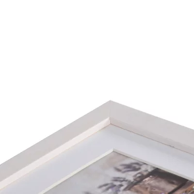 Houten lijst Jardin met passe-partout 20x30 cm (15x20 cm) | wit | normaal glas (2 mm)