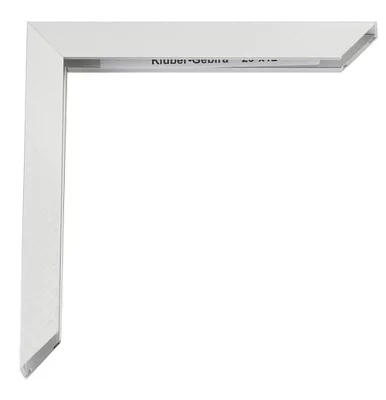 Aluminiumram Alejandro efter mått silver matt, korsborstad | Standardglas (2 mm)