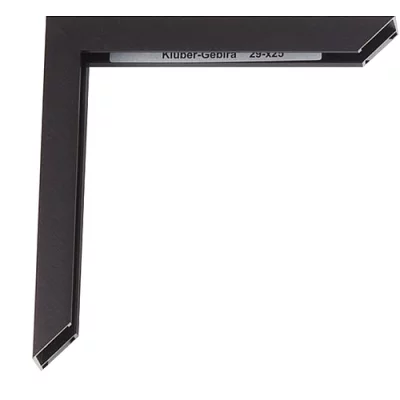 Aluminiumram Alejandro 59,4x84,1 cm (A1) | svart matt, korsborstad | Plastglas (2 mm)