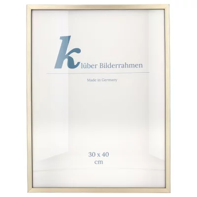 Houten kader Calamar 30x40 cm | platina-zwart | normaal glas (2 mm)