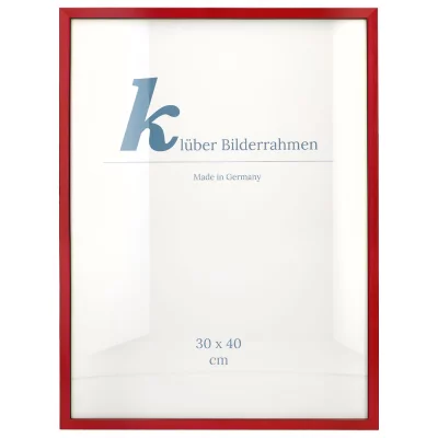 Houten kader Calamar 30x40 cm | rood-zwart | normaal glas (2 mm)