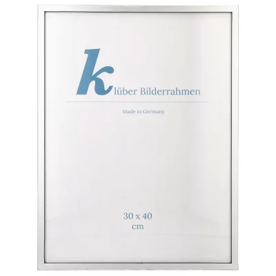 Houten kader Calamar 30x40 cm | zilver-zwart | normaal glas (2 mm)