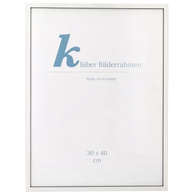 Houten kader Calamar 30x40 cm | wit-zwart | normaal glas (2 mm)