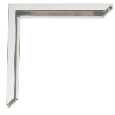 Aluminiumram Javier efter mått silver, blank, borstad utsida | Standardglas (2 mm)