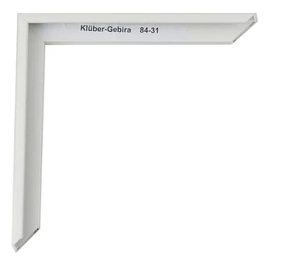Alu-Bilderrahmen Carlos Maßanfertigung Gedecktes Weiß matt | Normalglas (2 mm)